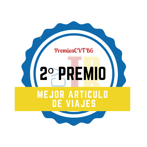 Logotipo Segundo premio Mejor artículo de viajes 2023"