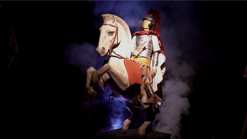 Imagen del vestuario de San Jorge en lal fiestas de moros y cristianos