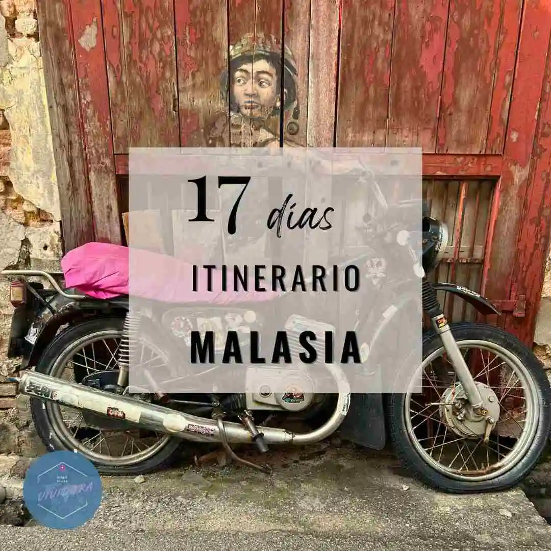 Imagen de un mural en Georgetown Malasia, se muestra un niño sobre una bici