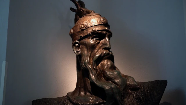 Busto de Skanderbeg. Museo Nacional de Kruje Albania