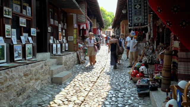 Bazar otomano de Kruje. Albania