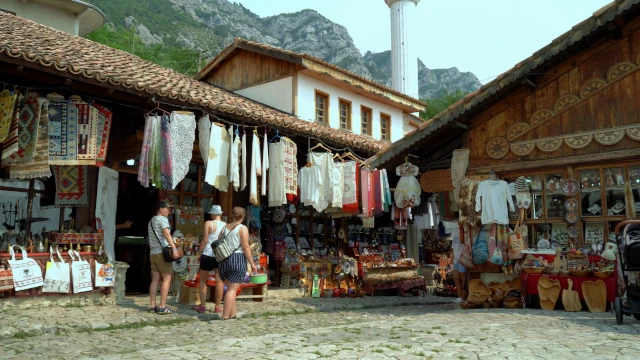 Bazar otomano de Kruje. Albania
