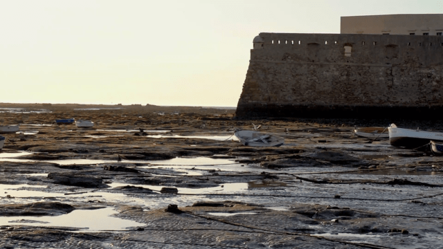Fortaleza de Santa Catalina Cádiz en bajamar (Imagen de Cruz Gabaldón)